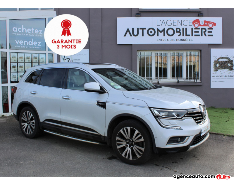 Achat voiture occasion, Auto occasion pas cher | Agence Auto Renault Koleos 177 CV 2.0 dCi 16V 4x2 X-Tronic INITIALE PARIS Blanc Année 2017 Automatique Diesel